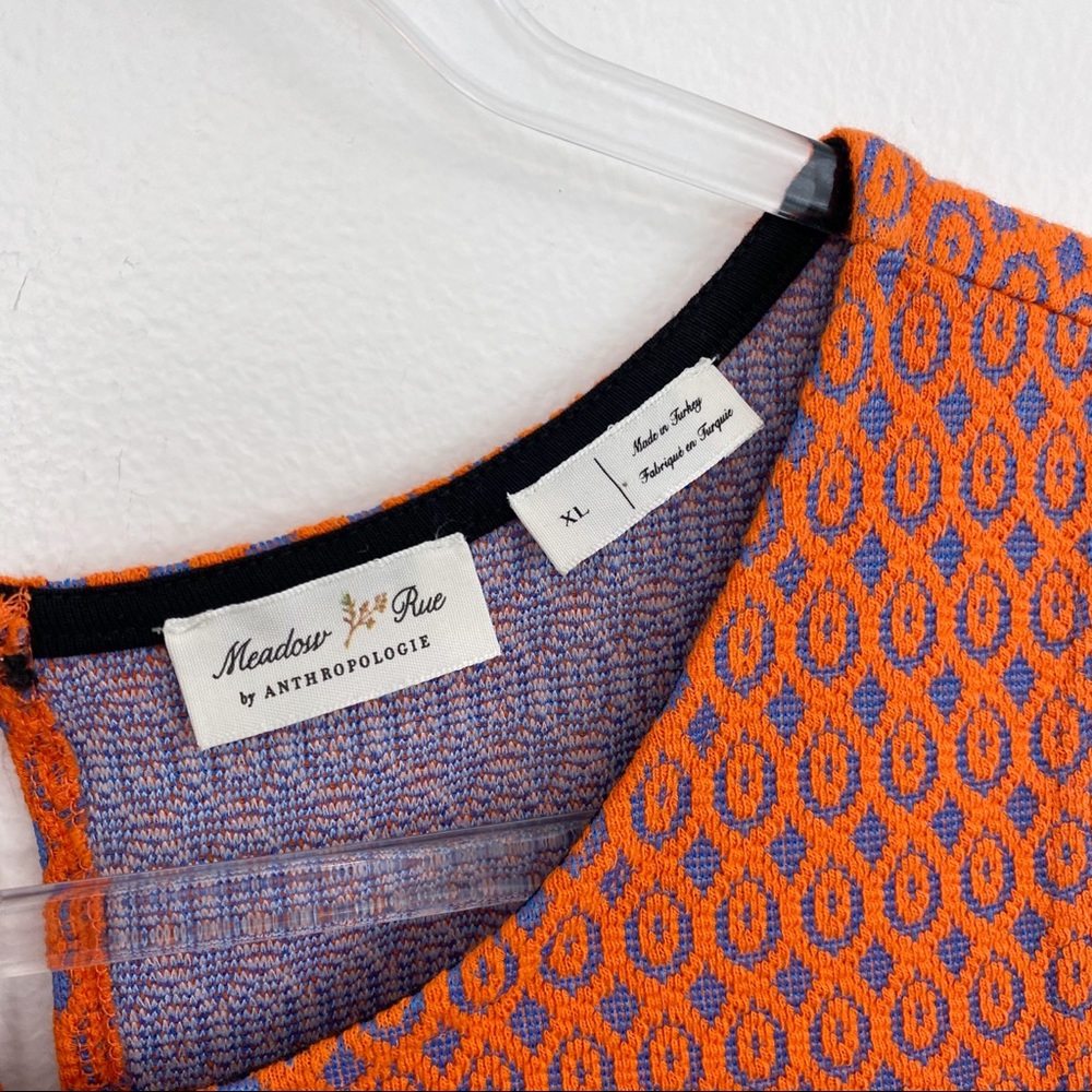 Anthropologie Orange and Blue Floral Tank Top - Picture 6 of 15